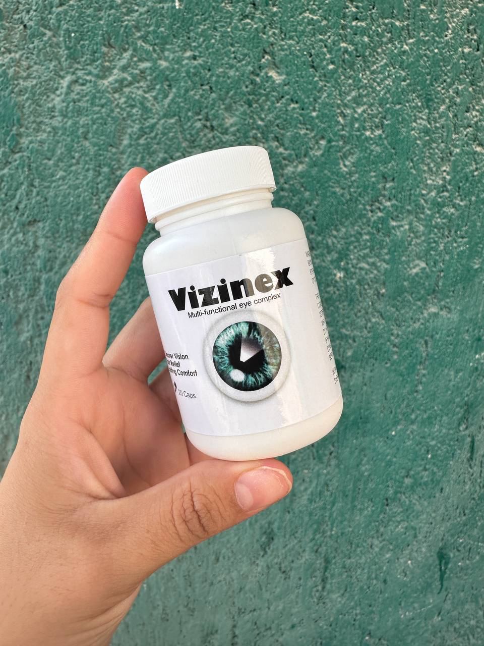 Frasco del suplemento alimenticio Vizinex